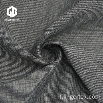 Tessuto Roma spandex poliestere rayon grigio melange